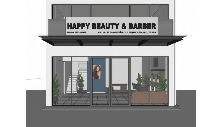 CỰC HOT - hôm nay được ngày tốt tiệm chúng em Khai Trương Tiệm Tóc Happy Beauty & Barber